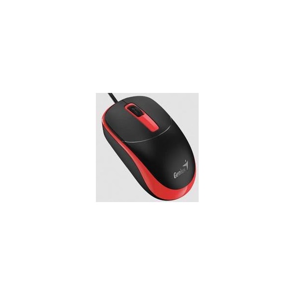GENIUS   DX-123 USB 1000dpi optikai vezetékes egér Fekete-piros