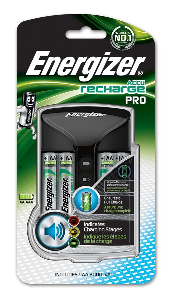 Energizer Pro töltő + Power Plus AA akkumulátor (4db/csomag)  (7638900398373)