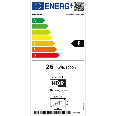 Hyundai HLM32TS500SMART 32" HD SMART LED Televízió