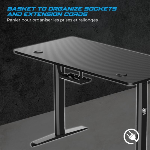 Spirit Of Gamer Headquarter 700 Gaming Desk Fekete