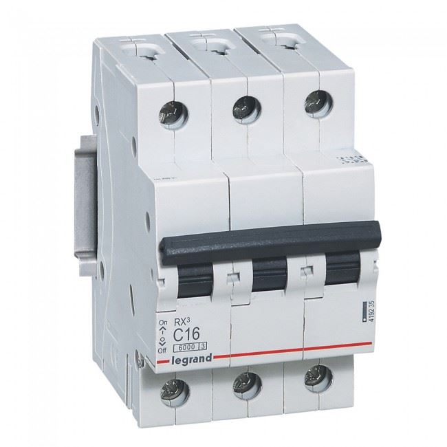Legrand RX3 C16 6kA BIC 3 pólusú kismegszakító (419235)