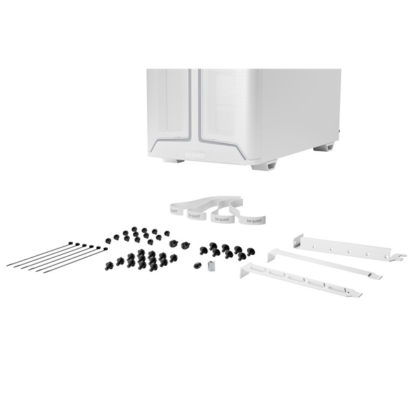 Be Quiet! Pure Base 501 DX White  ATX  edzett üveg oldallap Számítógépház Fehér 