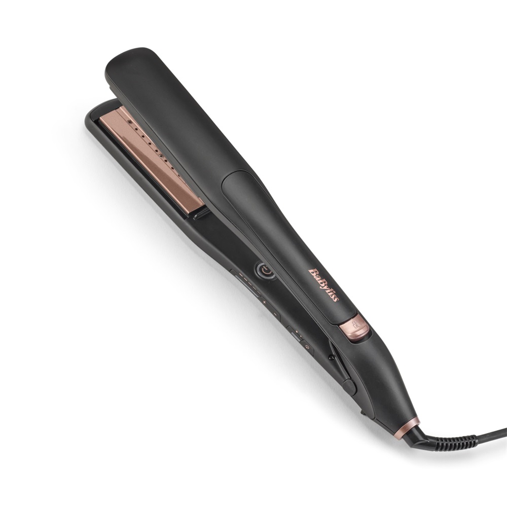 BaByliss ST596E Steam Lux Styler titánium-kerámialapos gőzölős hajvasaló  Fekete-rózsaarany