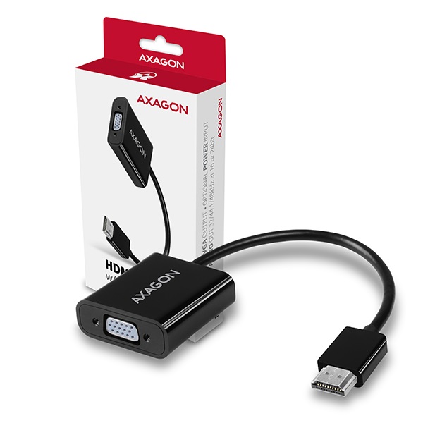 Axagon RVH-VGAN HDMI 1.4b - VGA + audio kimenet adapter
