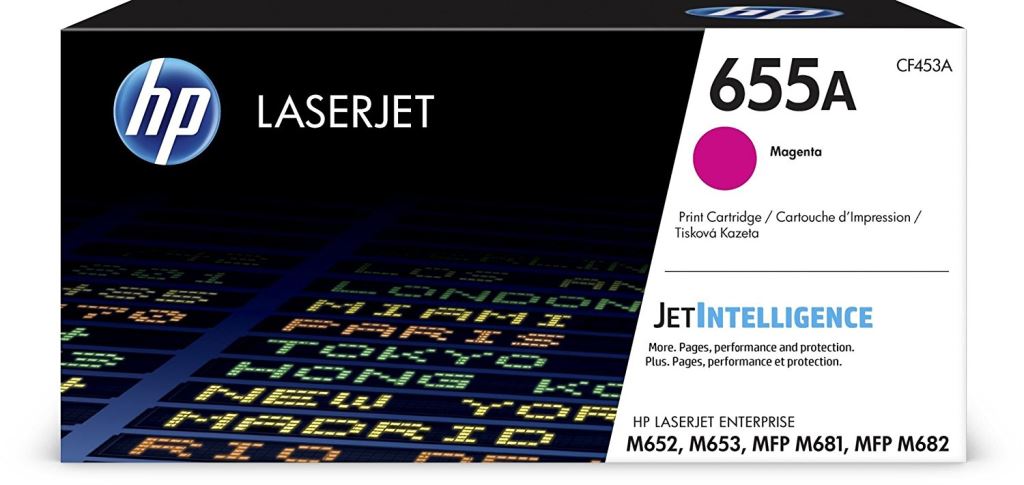 HP 655A LaserJet tonerkazetta magenta (CF453A) HP 655A LaserJet tonerkazetta magenta (CF453A)