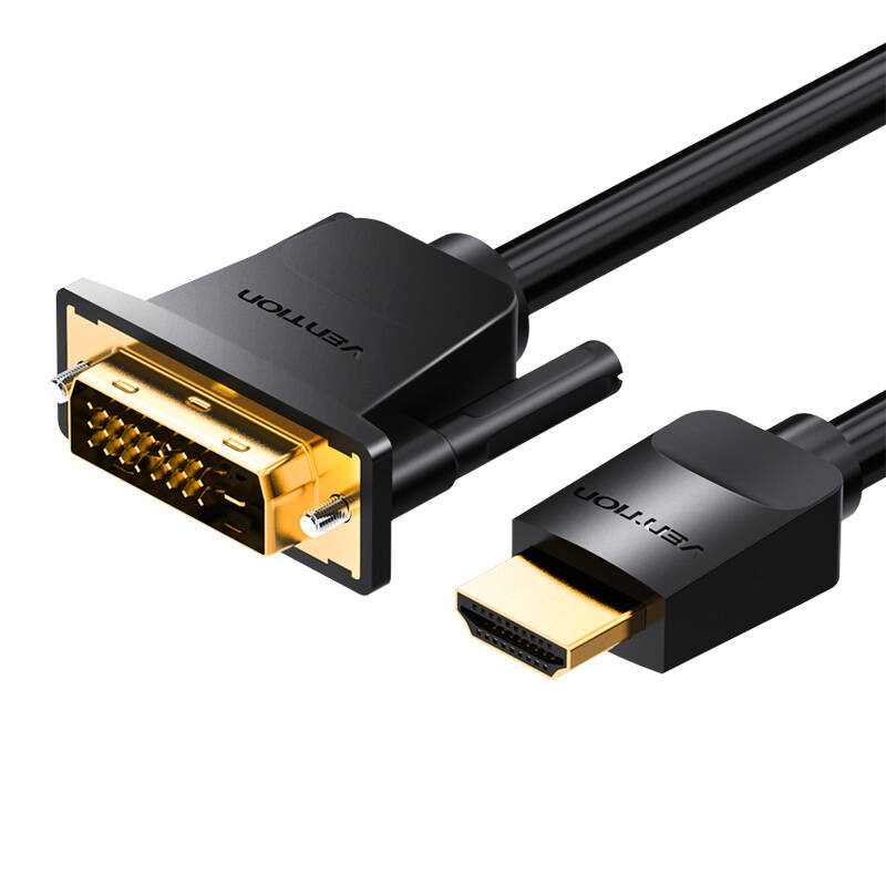 HDMI to DVI Cable 5m Vention ABFBJ (Black) HDMI to DVI Cable 5m Vention ABFBJ (Black)