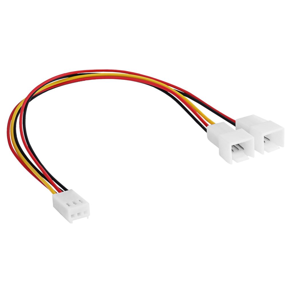 Akyga AK-CA-52 3-pin / 2 x 3-pin ventilátor adapter  