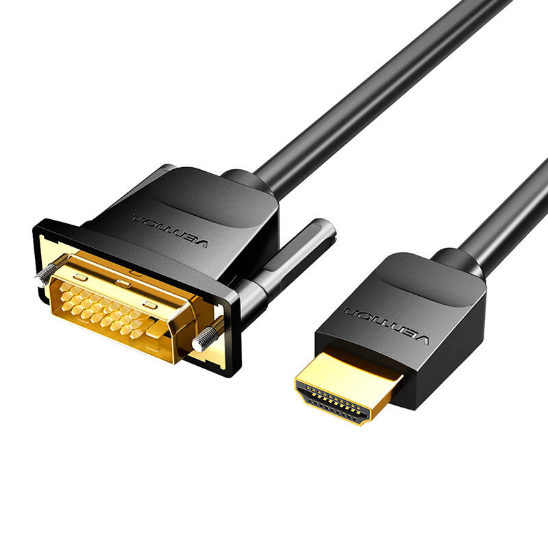 HDMI to DVI Cable 5m Vention ABFBJ (Black) HDMI to DVI Cable 5m Vention ABFBJ (Black)