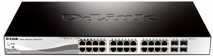 D-Link DGS-1210-28MP 10/100/1000Mbps 24+4 portos PoE switch