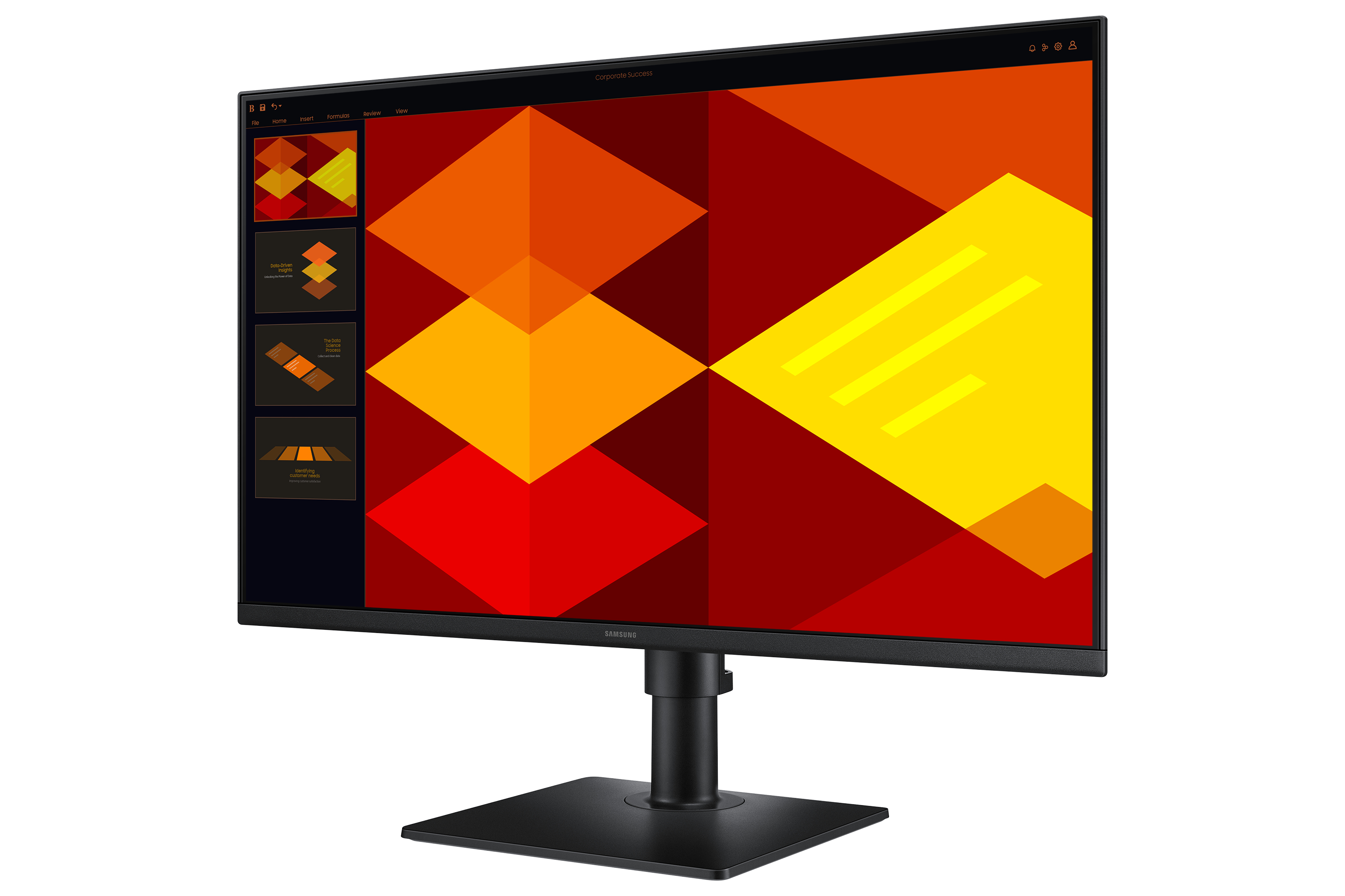Samsung 27" LS27D402GSU S4 S40GD Monitor - 1920x1080, Full HD, LED, IPS, 100Hz, 5ms, Pivot, Gamer, Fekete