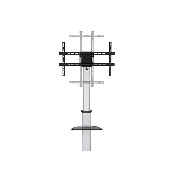 Equip  650630  37"-86" álló  gurulós  forgatható 90° dönthető  Max.:50kg TV állvány fekete 