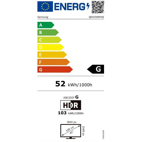 Samsung 42" QE42S90FAEXXH OLED Smart Televízió