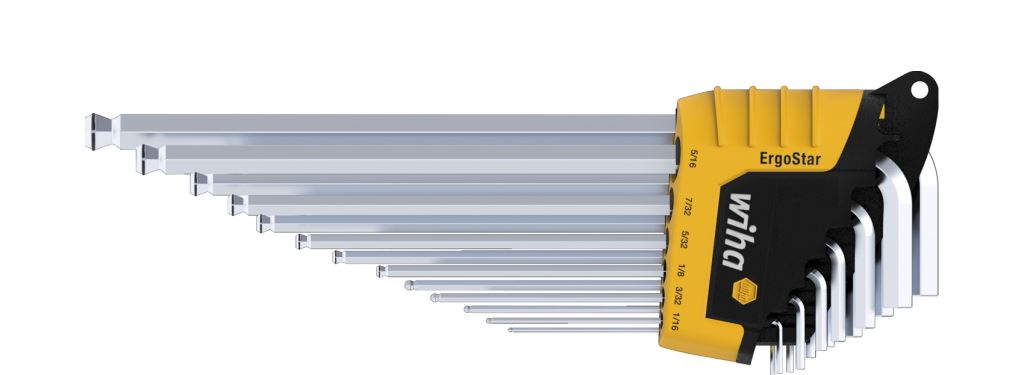 Wiha L-kulcs készlet ErgoStar tartóban 13 részes colos kivitel (36521) Wiha L-kulcs készlet ErgoStar tartóban 13 részes colos kivitel (36521)