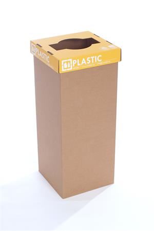 Recobin URE018 Slim újrahasznosított szelektív hulladékgyűjtő, angol felirat 60l sárga Recobin URE018 Slim újrahasznosított szelektív hulladékgyűjtő, angol felirat 60l sárga