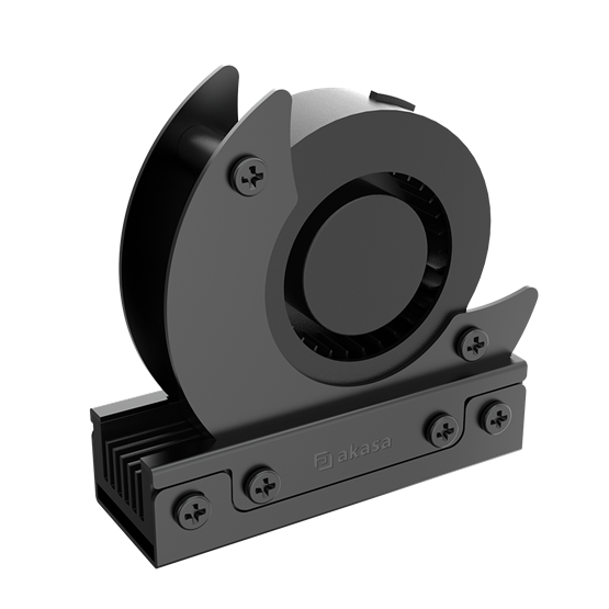 Akasa A-M2HS03-BK Gecko M.2 NVMe PCIe & SATA hűtő