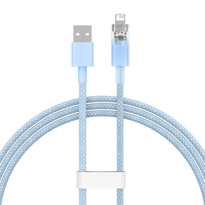 Fast Charging Cable Baseus Explorer USB to Lightning 2.4A 1M (blue)