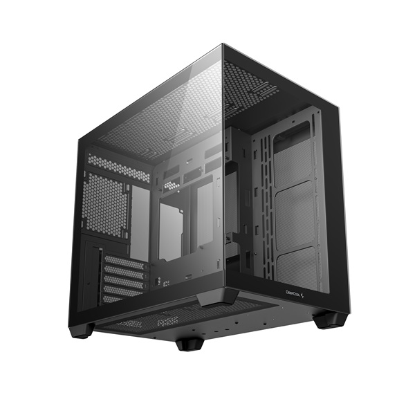 DeepCool CG530  Fekete  ablakos  venti nélkül  BTF ATX   Számítógépház   