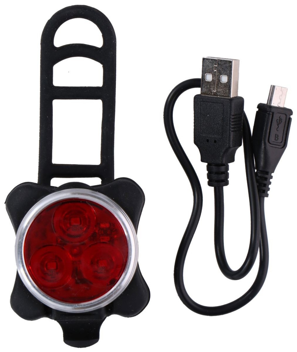 Dunlop , Hátsó Lámpa Kerékpárra, Tölthető, 3Led 4 funkció (33100593)
