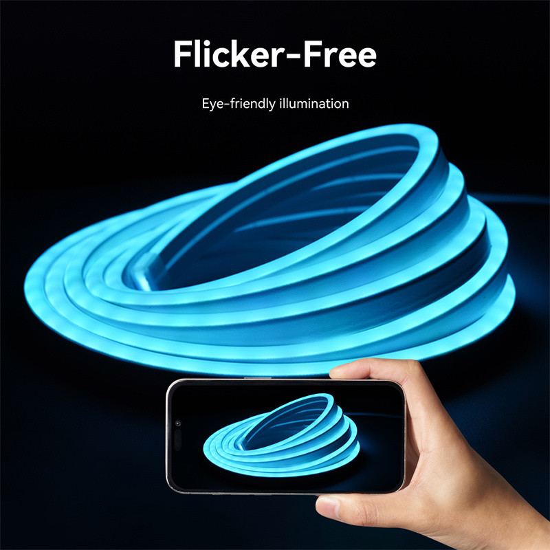 Vention Silicone Neon LED Strip Lights with IR Remote and DC 12V Power Supply