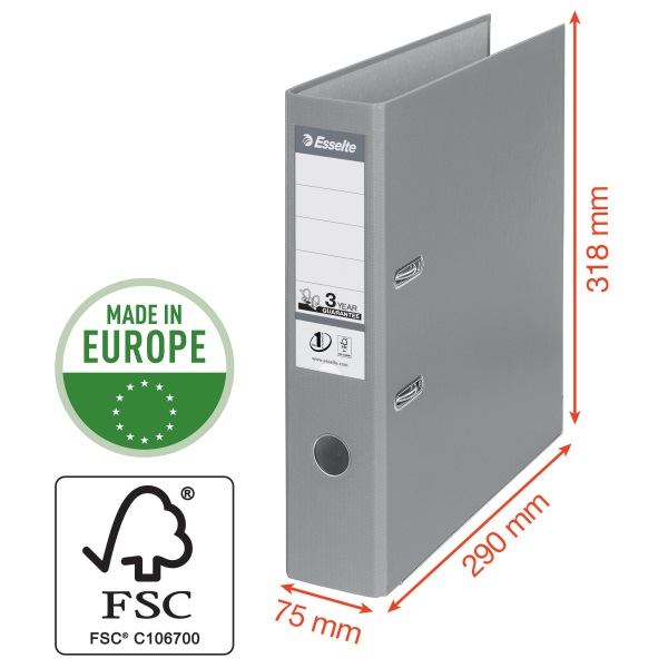 Esselte Standard A4 7,5cm narancssárga iratrendező