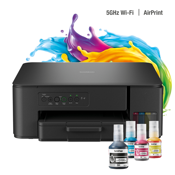 BROTHER Tintasugaras MFP NY/M/S DCP-T435W, A4, színes, 16 lap/perc, WiFi/USB, 6000x1200dpi, manuál duplex, 128MB