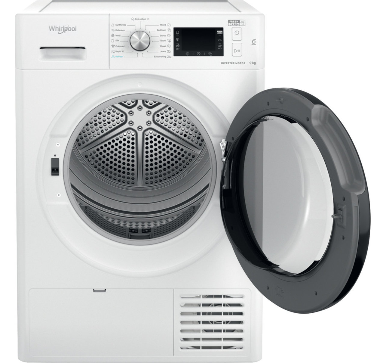Whirlpool FFT M22 9X2B EE Hőszivattyús szárítógép – 9 Kg, A Energiaosztály, 6. Érzék technológia, Rapid Dry funkció, FreshCare+, 