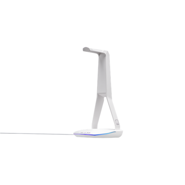 The G-Lab K STAND HYDROGEN W fehér 2xUSB3.0 1xUSB-C műanyag RGB Fejhallgató állvány The G-Lab K STAND HYDROGEN W fehér 2xUSB3.0 1xUSB-C műanyag RGB Fejhallgató állvány