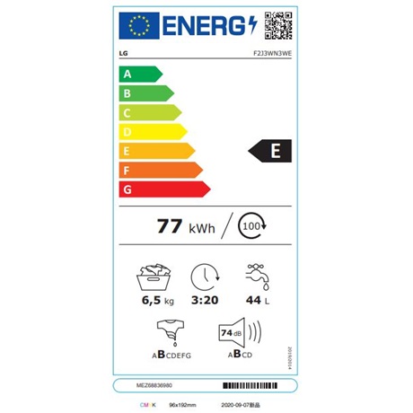 Lg F2J3WN3WE MOSÓGÉP ELÖLTÖLTŐS KESKENY