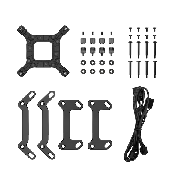 DeepCool   LM240  max 36.07dB  max. 112,52 m3/h  2x12cm  LED kijelző Vízhűtés Fekete