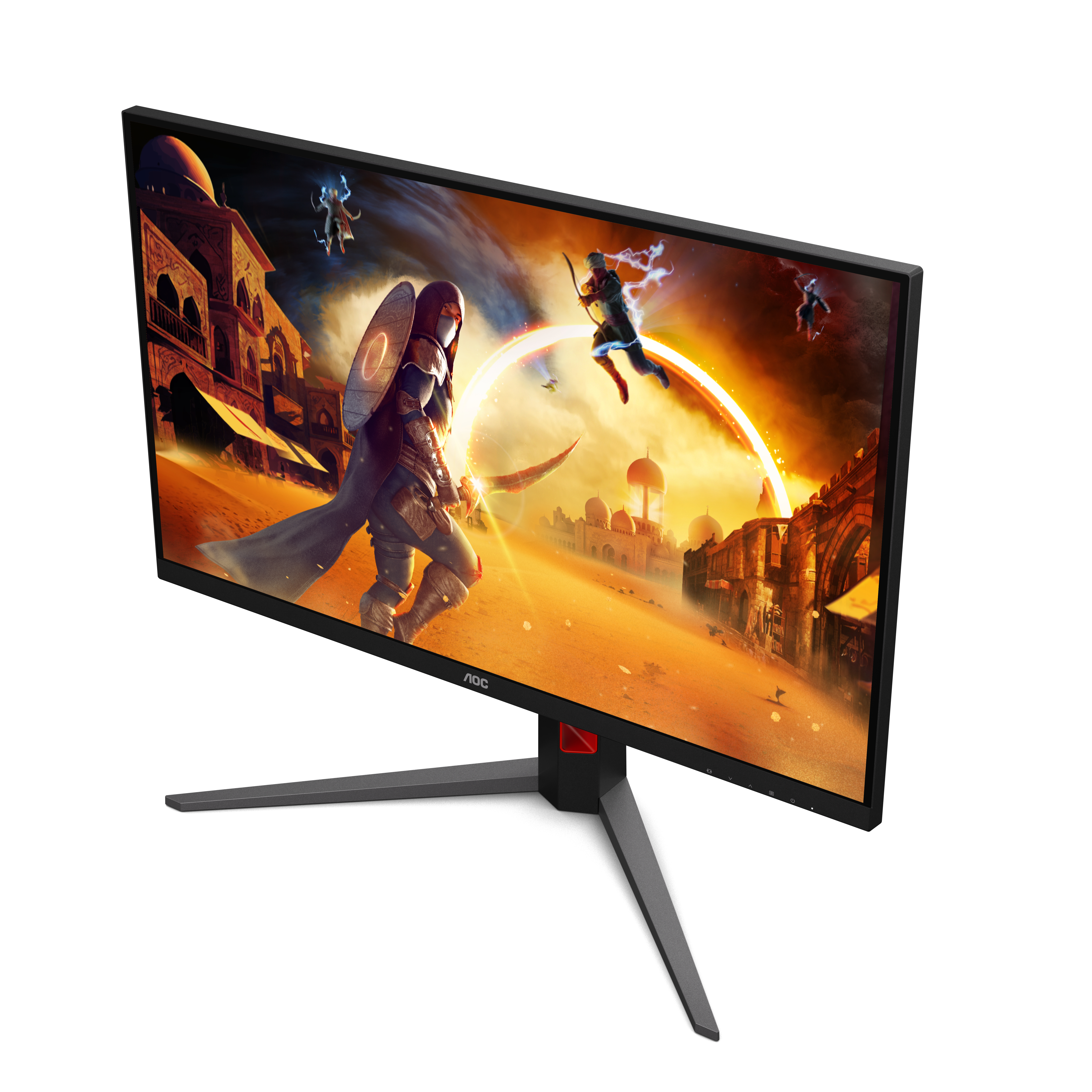 AOC 31,5" U32G4U Monitor - 3840x2160, 4K, LED, IPS, 120Hz, 0,5ms, FreeSync, Pivot, Gamer, Fekete