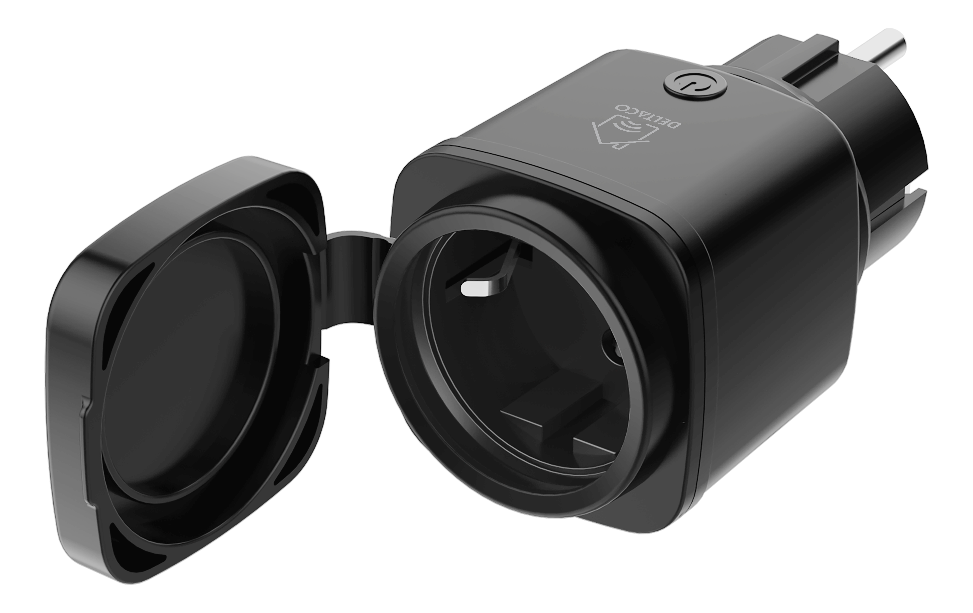 Deltaco SMART HOME SH-OP01 WiFi  1xCEE 7/3  13A Aljzat Fekete