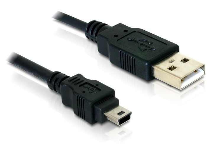 Delock 82252 USB 2.0 --> USB - B mini apa - apa 1,5m kábel Delock 82252 USB 2.0 --> USB - B mini apa - apa 1,5m kábel