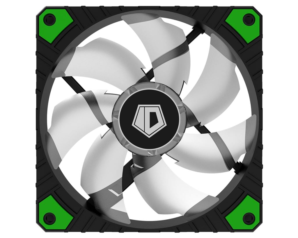 ID-Cooling WF-12025-XT-G ház hűtő ventiátor 12cm zöld LED