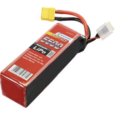 Akkucsomag, LiPo 14.8 V 5500 mAh 20 C Conrad energy stick Akkucsomag, LiPo 14.8 V 5500 mAh 20 C Conrad energy stick