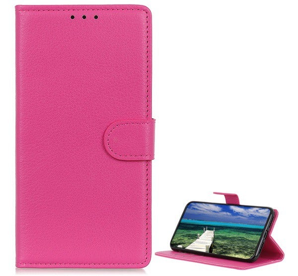 Tok álló, bőr hatású (FLIP, oldalra nyíló, asztali tartó funkció, prémium) RÓZSASZÍN [Honor 50]
