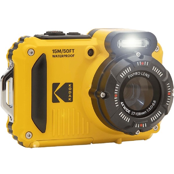 Kodak Pixpro WPZ2 vízálló, porálló, ütésálló digitális fényképezőgép, sárga