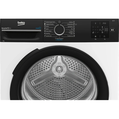 Beko BM3T37239WBB Hőszivattyús szárítógép – 7 Kg, D Energiaosztály