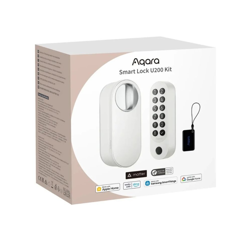 Aqara U200 Smart Lock okos zár, Matter, fehér
