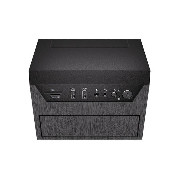 Endorfy Armis 100 Solid ATX /micro ATX/ITX 2xUSB3.0 1x12cm ventilátor  safeguard Számítógépház  Fekete 