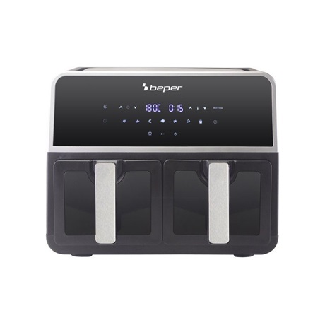 Beper P101FRI090 két kosaras forrólevegős sütő 9liter fekete