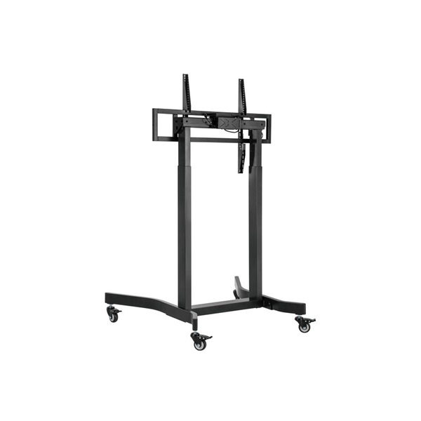 Equip 650631 55"-100" álló dönthető állítható magasság gurulós motoros Max.:120kg Fekete TV állvány Equip 650631 55"-100" álló dönthető állítható magasság gurulós motoros Max.:120kg Fekete TV állvány