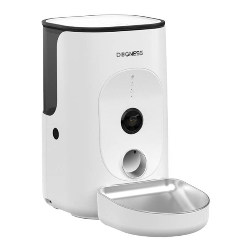 Dogness F15 WiFi 4L smart food dispenser with camera with stainless steel bowl (white) Dogness F15 WiFi 4L smart food dispenser with camera with stainless steel bowl (white)