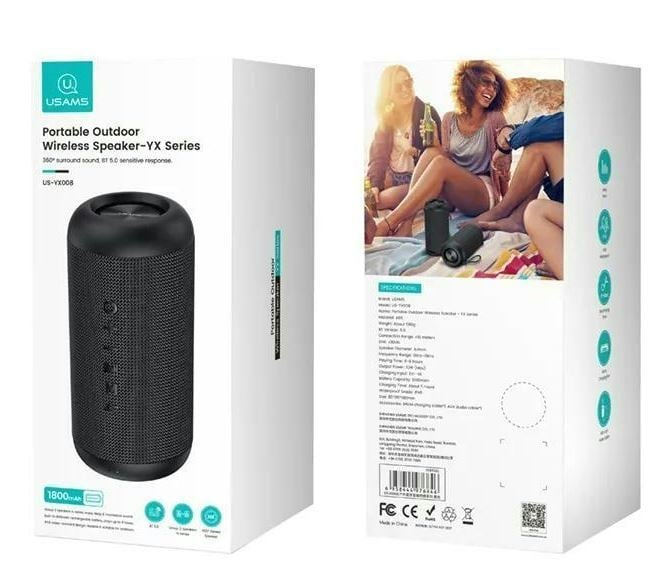 Usams YX8YG01 Bluetooth hangszóró fekete