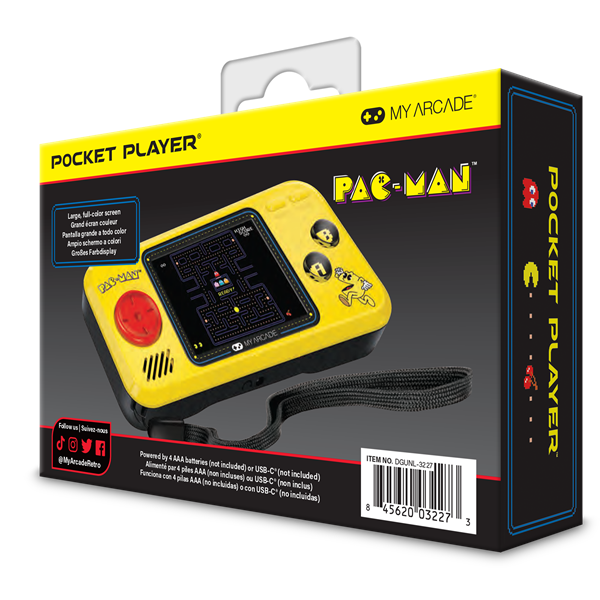 MY ARCADE Pac-Man Pocket Player Hordozható