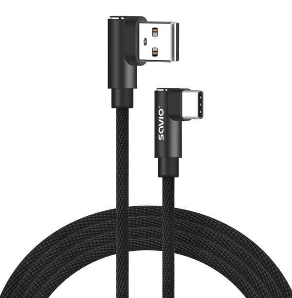 Savio CL-164 USB - USB-C kábel 2m fekete Savio CL-164 USB - USB-C kábel 2m fekete