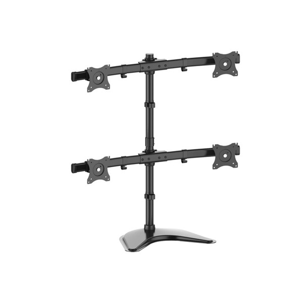 MULTIBRACKETS Deskstand Basic Quad dönthető  forgatható konzol 15" - 27"  asztali rögzítő Fekete