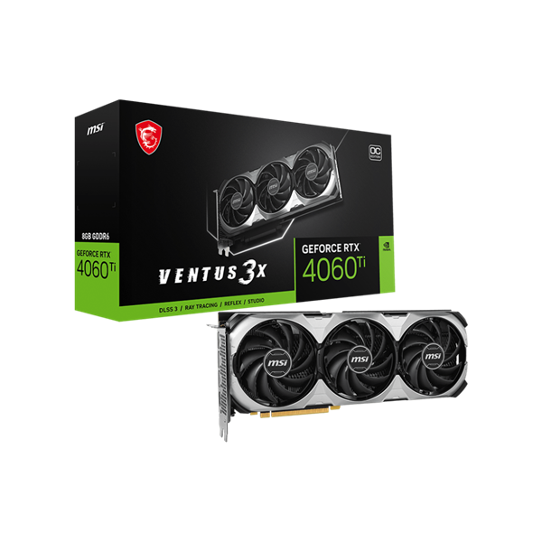 Msi RTX 4060 TI VENTUS 3X 8G OC Videókártya