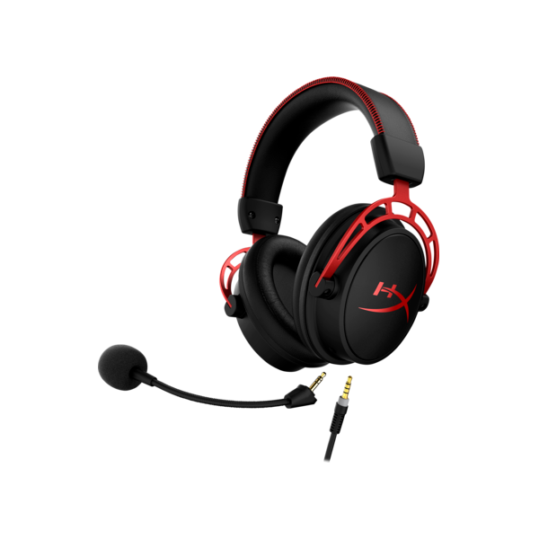 HP HYPERX vezetékes gaming fejhallgató Cloud Alpha Fekete/piros HP HYPERX vezetékes gaming fejhallgató Cloud Alpha Fekete/piros
