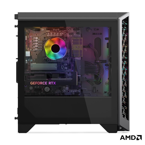 LENOVO LOQ Tower 26ADR10, AMD Ryzen 7 8745HX, 16GB, 512GB, RTX 5050 8GB, NoOS, Luna Grey + Eclipse Black