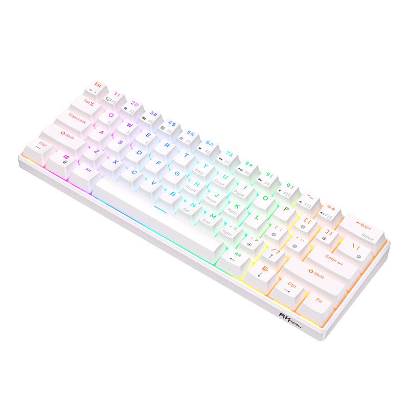  Royal Kludge RK61 RGB red switch Billentyűzet Fehér